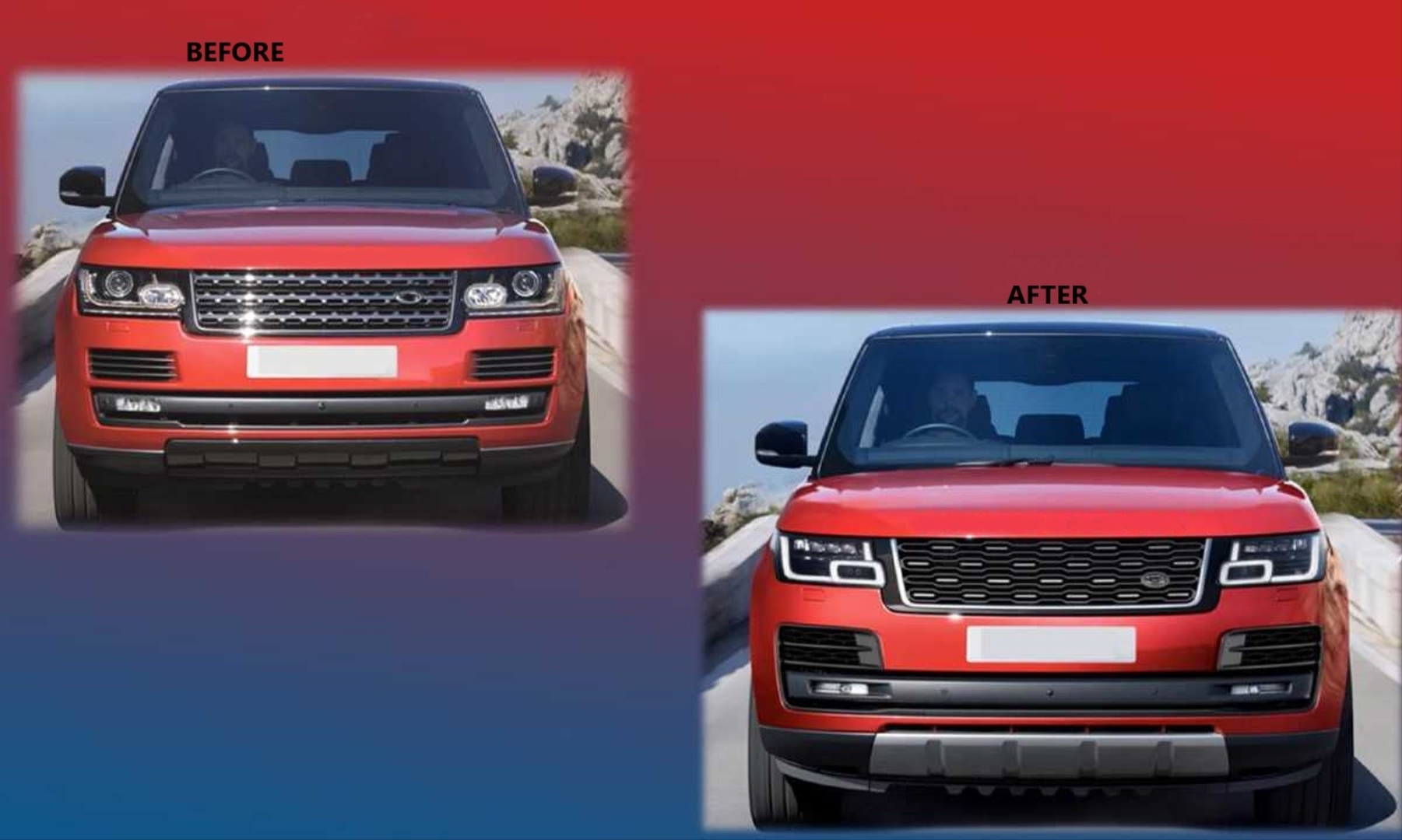 RR VOGUE 2013-2017 IÇIN FACELIFT 2018+ BODY KIT (L405 MAKYAJLAMA) - Görsel 4